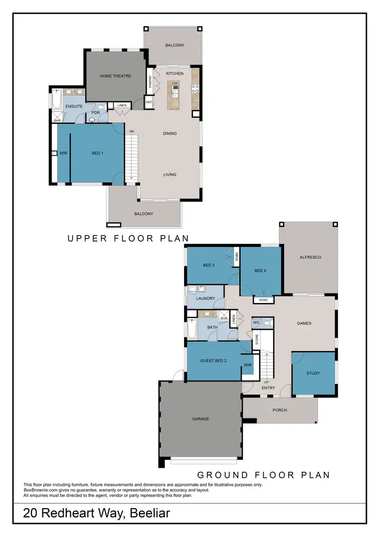Floorplan of Homely house listing, 20 Redheart Way, Beeliar WA 6164
