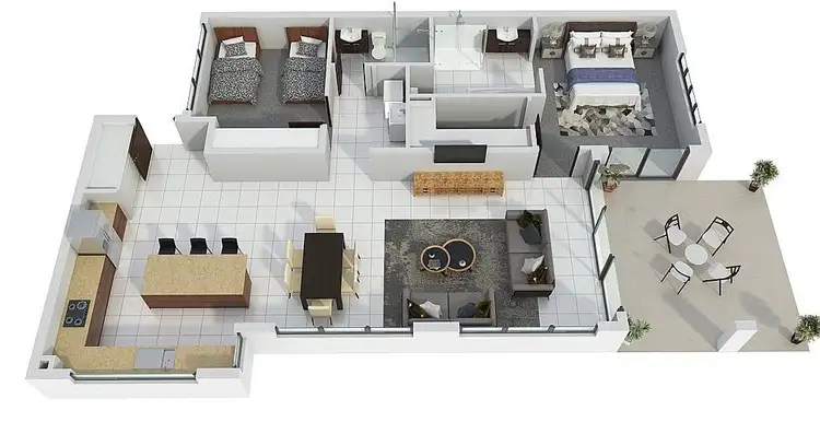 Floorplan of Homely unit listing, 44/15 Flame Tree Court, Airlie Beach QLD 4802