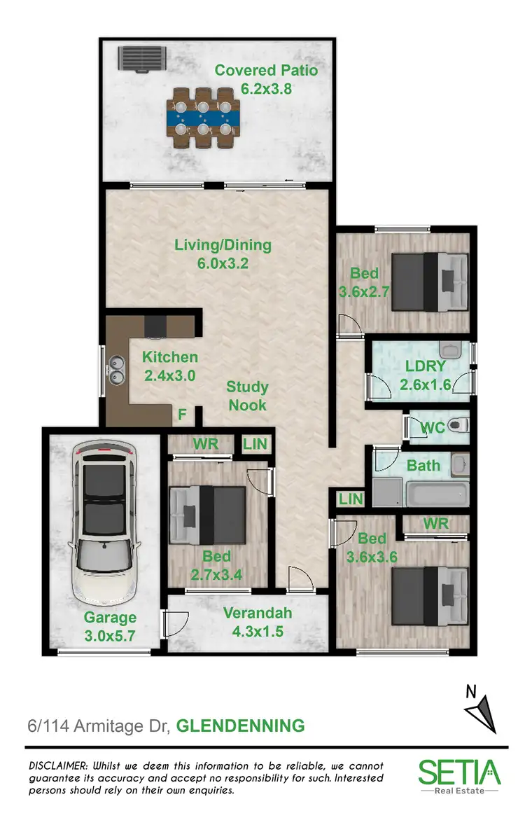 Floorplan of Homely house listing, 6/114 Armitage Drive, Glendenning NSW 2761