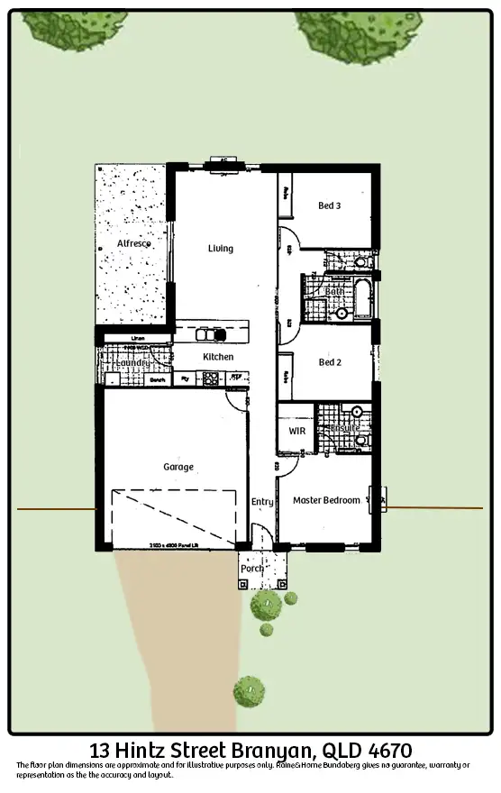 Floorplan of Homely house listing, 13 Hintz Street, Branyan QLD 4670