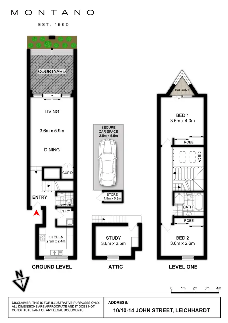 Floorplan of Homely townhouse listing, 10/10-14 John Street, Leichhardt NSW 2040
