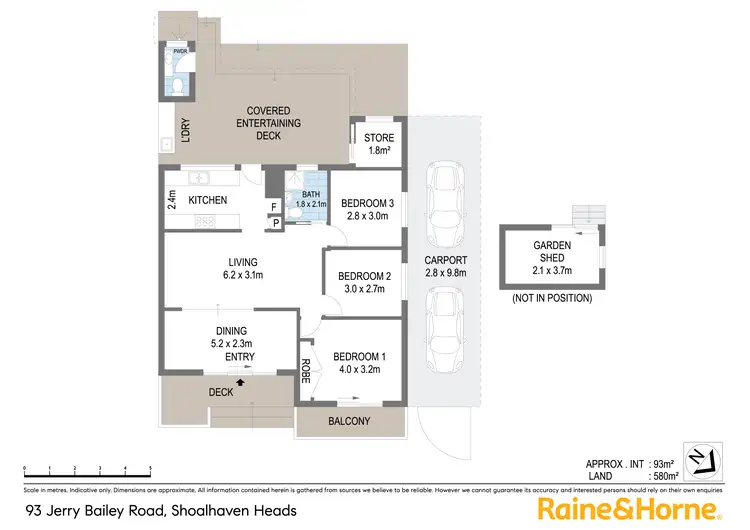 Floorplan of Homely house listing, 93 Jerry Bailey Road, Shoalhaven Heads NSW 2535