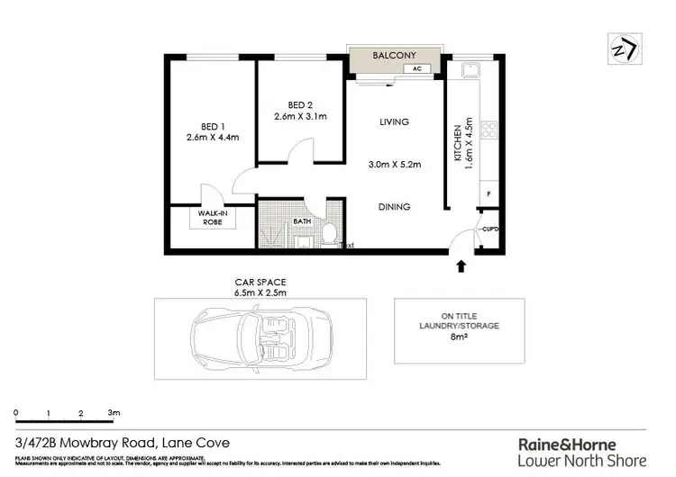 Floorplan of Homely apartment listing, 3/472B Mowbray Road, Lane Cove NSW 2066