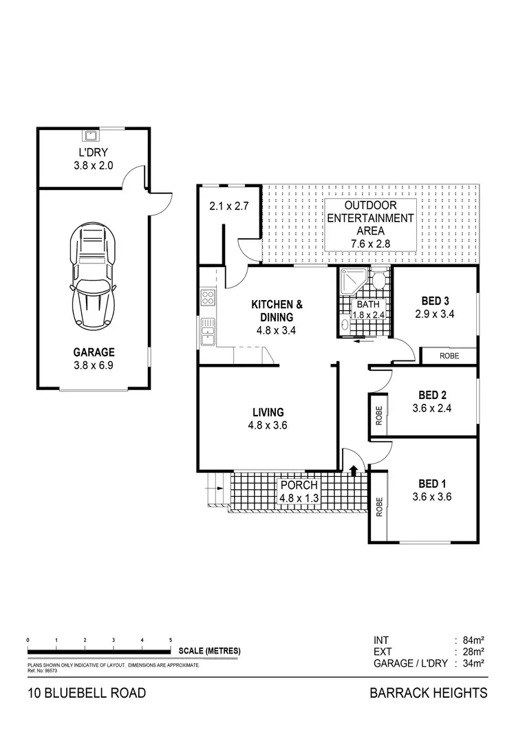 Floorplan of Homely house listing, 10 Bluebell Road, Barrack Heights NSW 2528