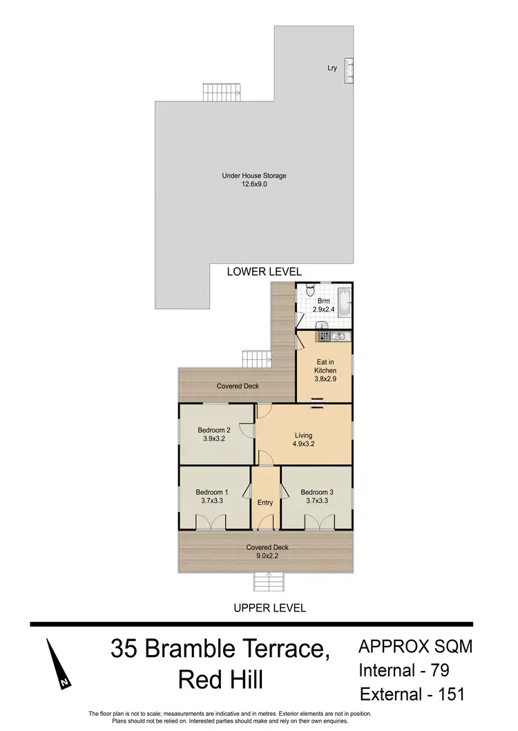 Floorplan of Homely house listing, 35 Bramble Terrace, Red Hill QLD 4059