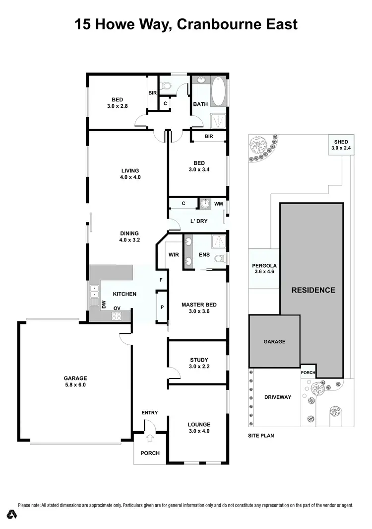 Floorplan of Homely house listing, 15 Howe Way, Cranbourne East VIC 3977