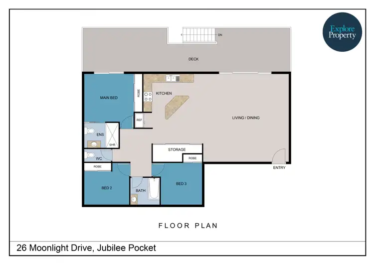 Floorplan of Homely house listing, 26 Moonlight Drive, Jubilee Pocket QLD 4802
