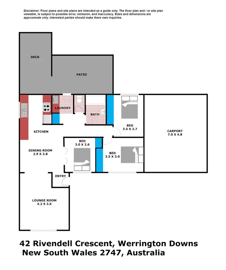 Floorplan of Homely house listing, 42 Rivendell Crescent, Werrington Downs NSW 2747