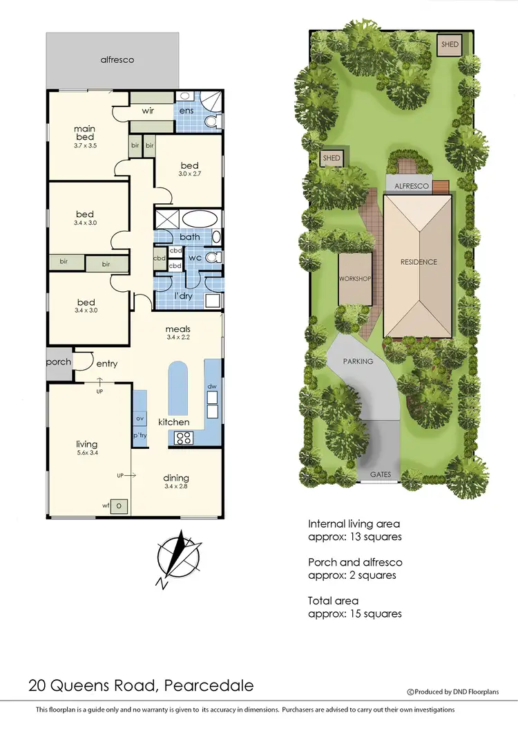 Floorplan of Homely house listing, 20 Queens Road, Pearcedale VIC 3912