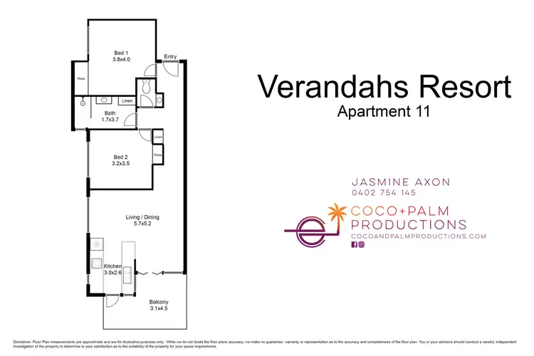 Floorplan of Homely unit listing, 11/7 Davidson Street (VERANDAH'S), Port Douglas QLD 4877