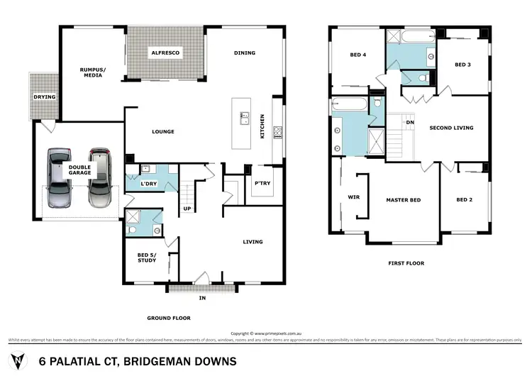 Floorplan of Homely house listing, 6 Palatial Court, Bridgeman Downs QLD 4035