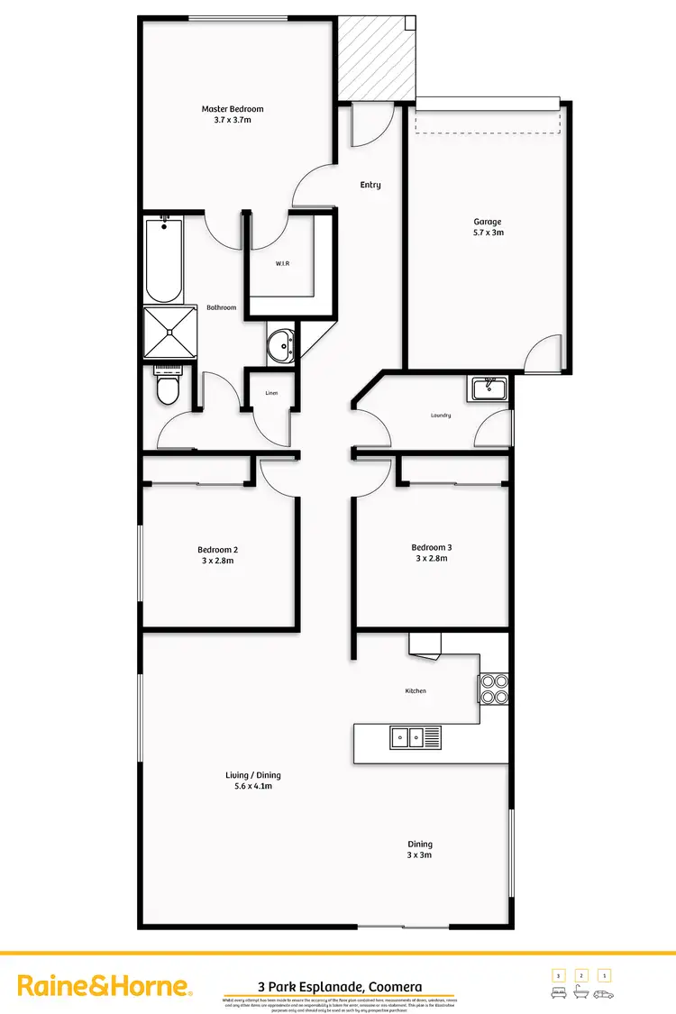 Floorplan of Homely house listing, 3 Park Esplanade, Coomera QLD 4209