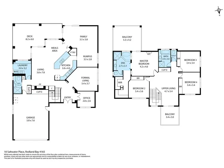 Floorplan of Homely house listing, 10 Saltwater Place, Redland Bay QLD 4165