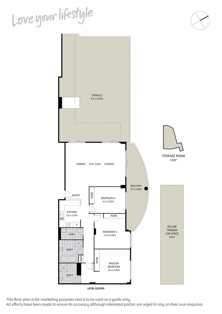 Floorplan of Homely apartment listing, 101/120 Saunders Street, Pyrmont NSW 2009
