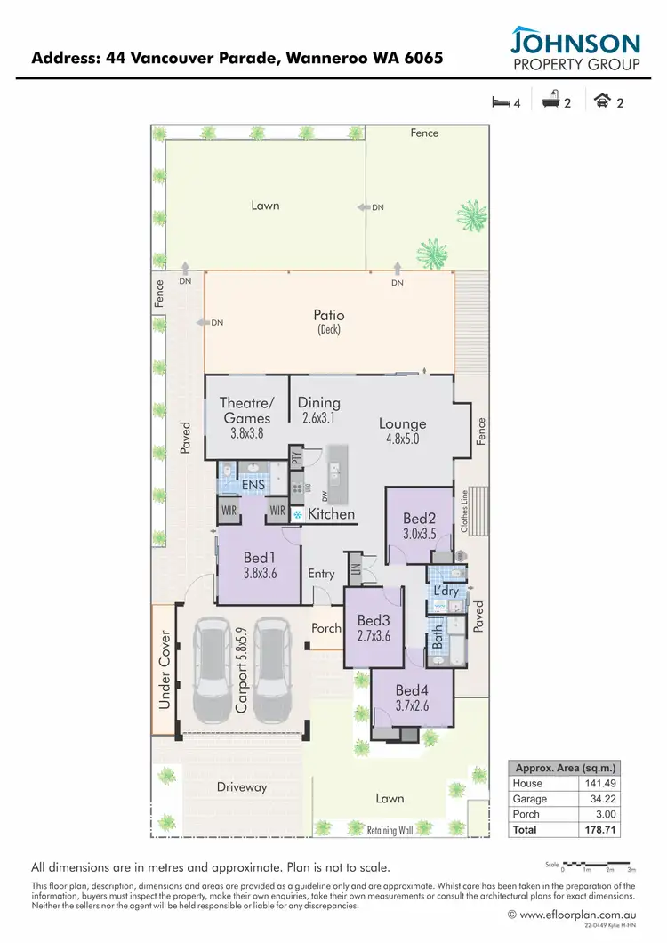 Floorplan of Homely house listing, 44 Vancouver Parade, Wanneroo WA 6065