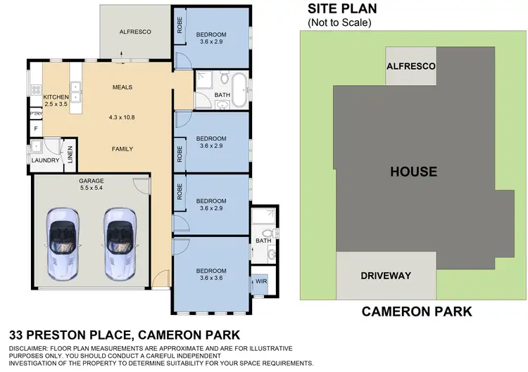 Floorplan of Homely house listing, 33 Preston Place, Cameron Park NSW 2285