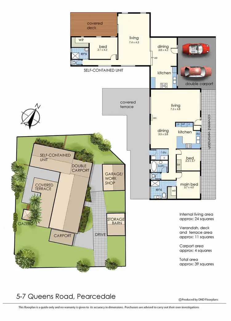Floorplan of Homely house listing, 5-7 Queens Road, Pearcedale VIC 3912
