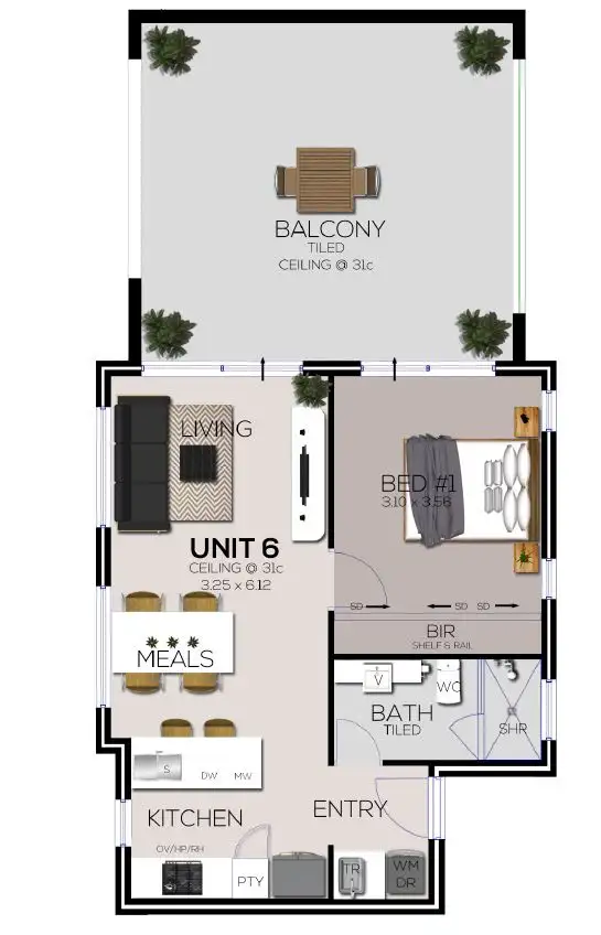 Floorplan of Homely apartment listing, 6/13 Belcastro Way, Madeley WA 6065