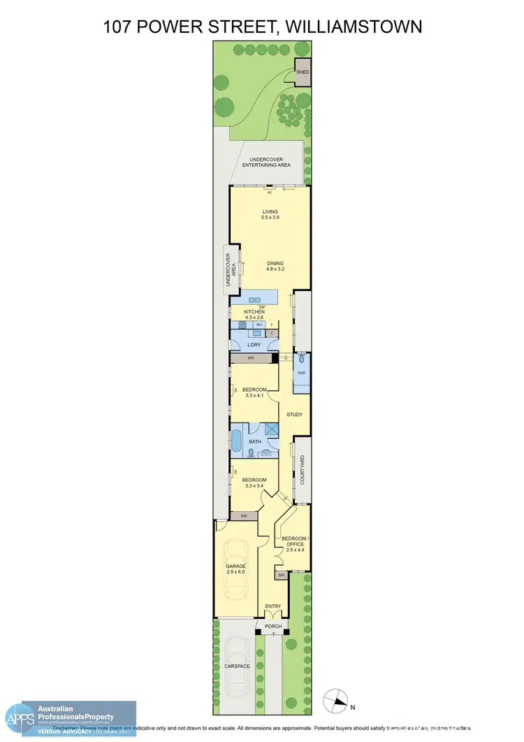 Floorplan of Homely house listing, 107 Power St, Williamstown VIC 3016