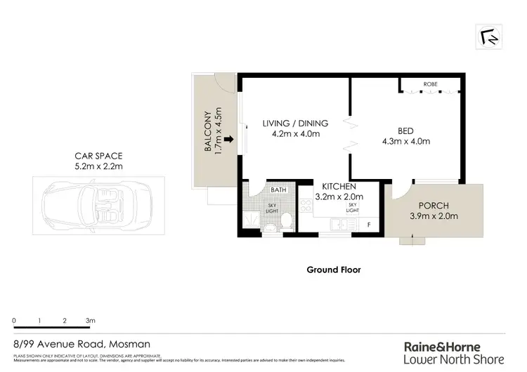 Floorplan of Homely apartment listing, 8/99 Avenue Road, Mosman NSW 2088