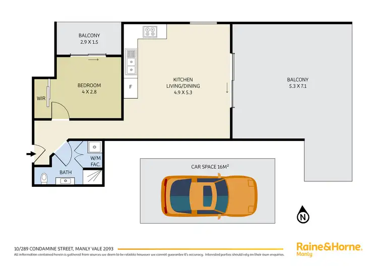 Floorplan of Homely apartment listing, 10/289 Condamine Street, Manly Vale NSW 2093