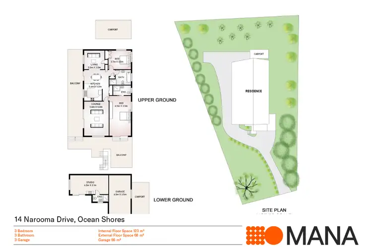 Floorplan of Homely house listing, 14 Narooma Drive, Ocean Shores NSW 2483