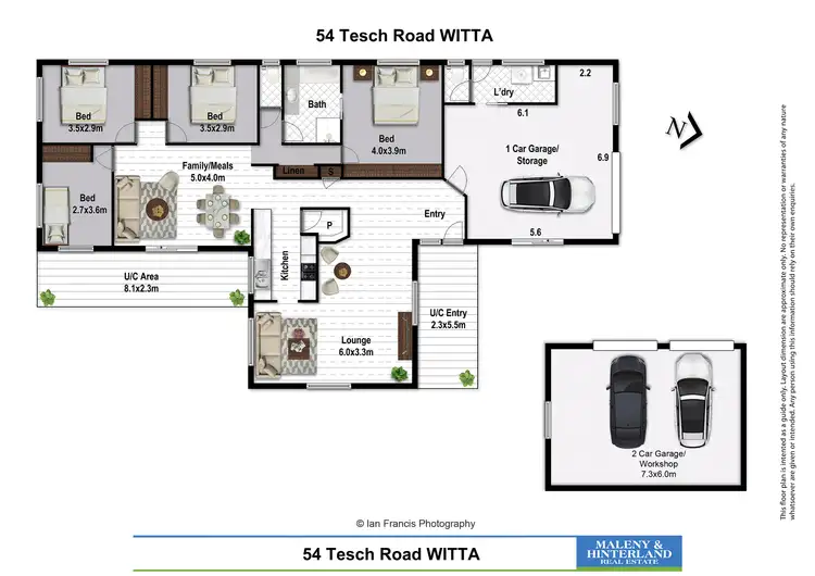 Floorplan of Homely house listing, 54 Tesch Road, Witta QLD 4552