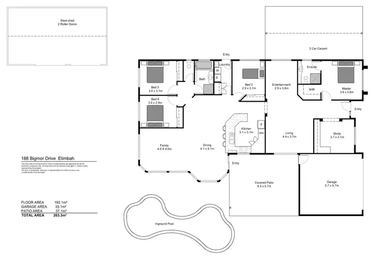 Floorplan of Homely house listing, 188-190 Bigmor Drive, Elimbah QLD 4516