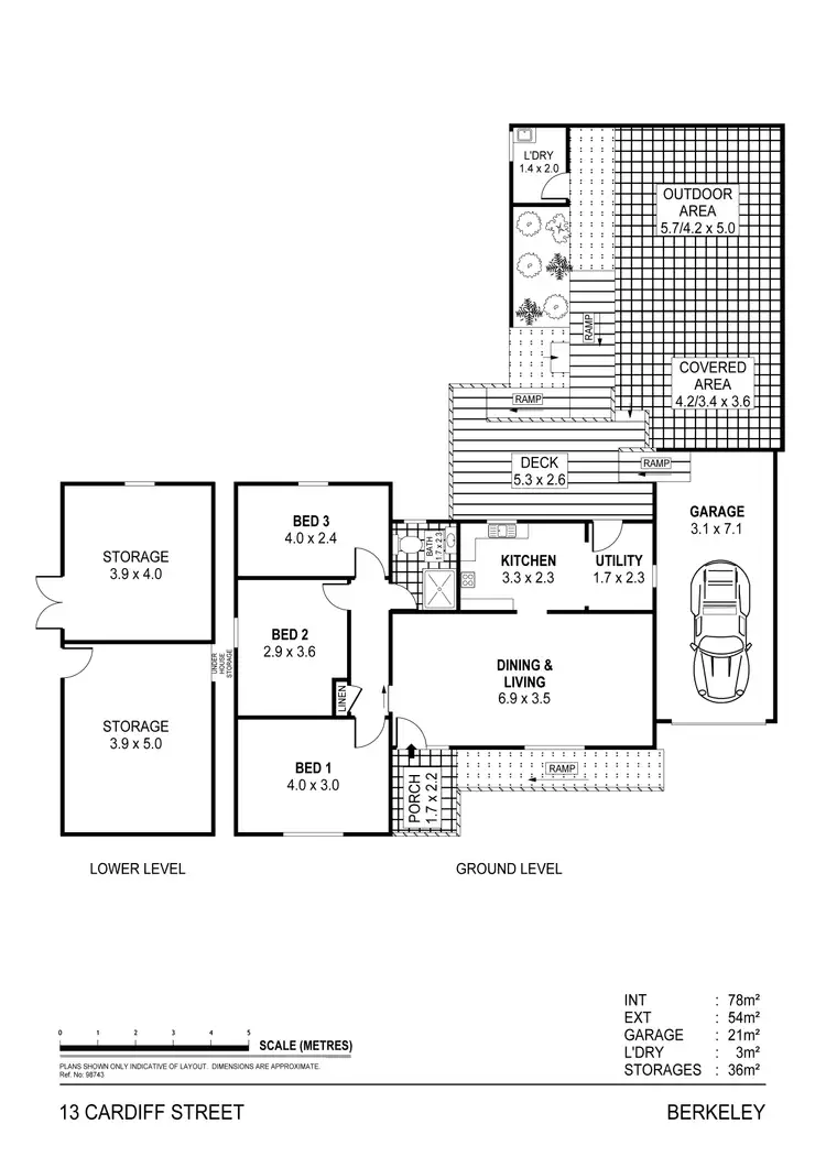 Floorplan of Homely house listing, 13 Cardiff Street, Berkeley NSW 2506