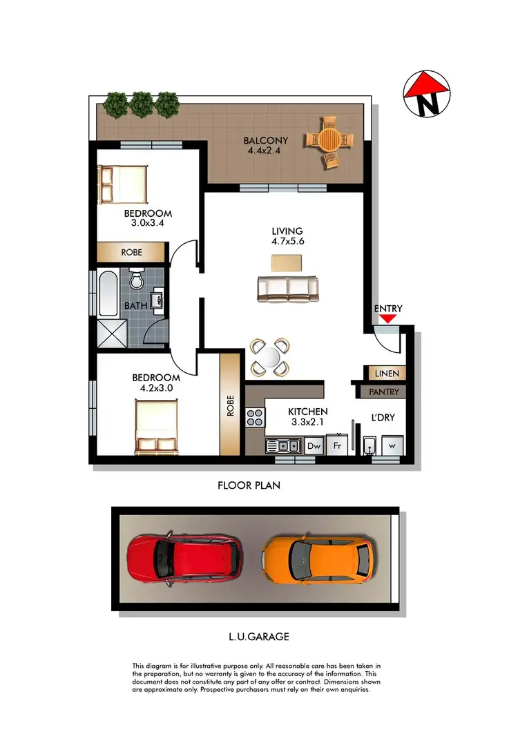 Floorplan of Homely apartment listing, 4/9-11 Young Street, Vaucluse NSW 2030