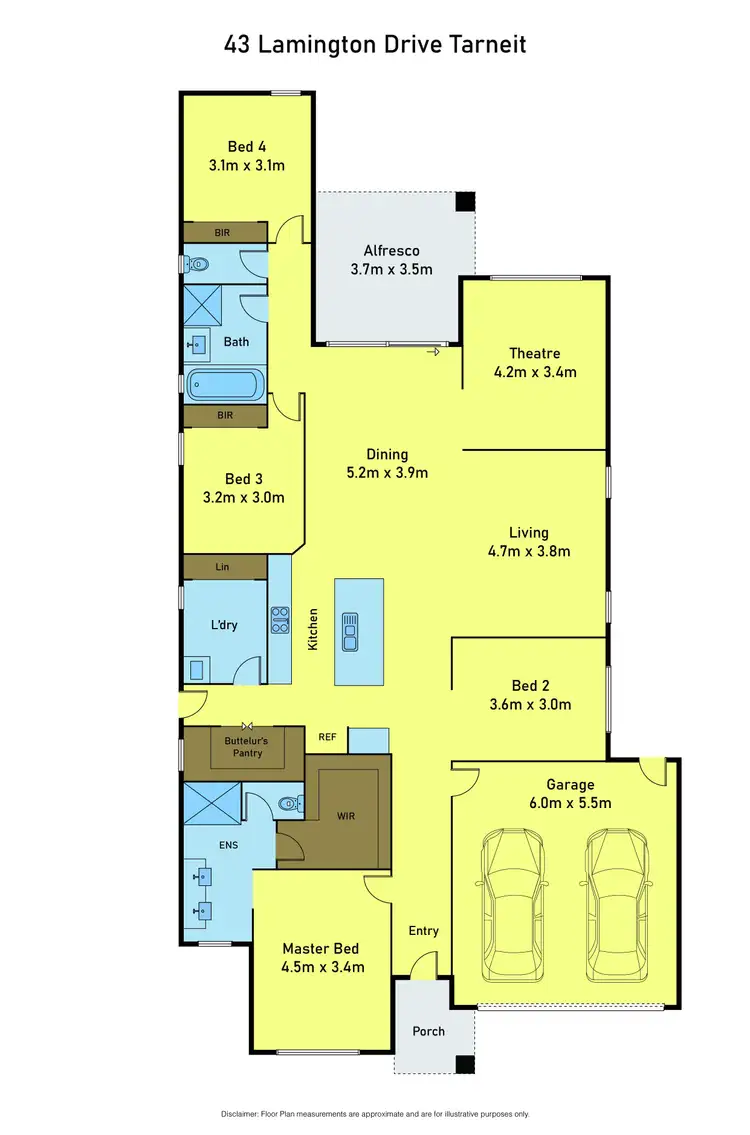 Floorplan of Homely house listing, 43 Lamington Drive, Tarneit VIC 3029