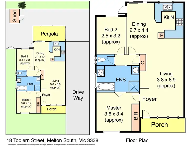 Floorplan of Homely unit listing, 3/18 Toolern Street, Melton South VIC 3338