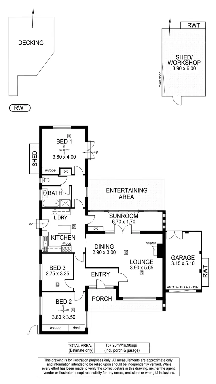 Floorplan of Homely house listing, 10 Crosby Street, South Brighton SA 5048