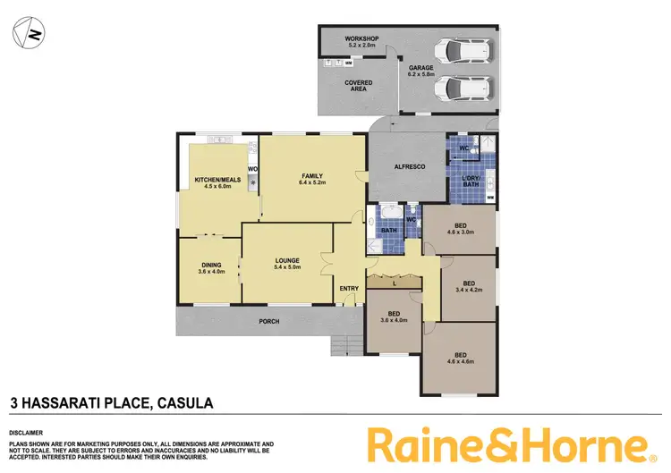Floorplan of Homely house listing, 3 Hassarati Place, Casula NSW 2170
