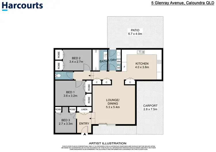 Floorplan of Homely house listing, 5 Glenray Avenue, Caloundra QLD 4551