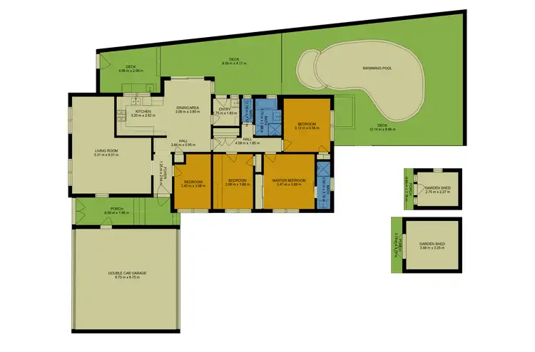 Floorplan of Homely house listing, 32 Pannam Drive, Hoppers Crossing VIC 3029