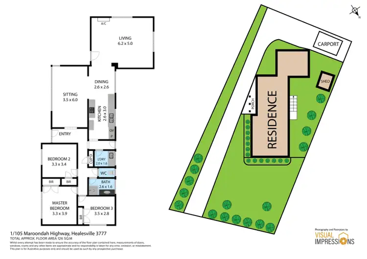 Floorplan of Homely unit listing, 1/105 Maroondah Highway, Healesville VIC 3777