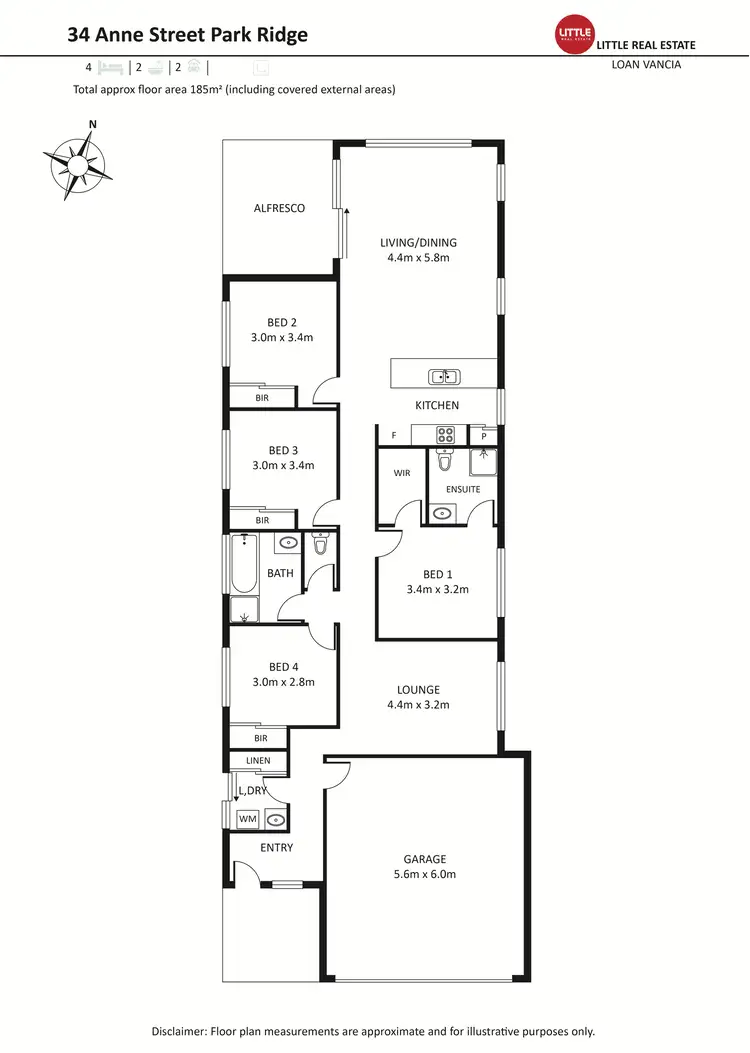 Floorplan of Homely house listing, 34 Anne Street, Park Ridge QLD 4125