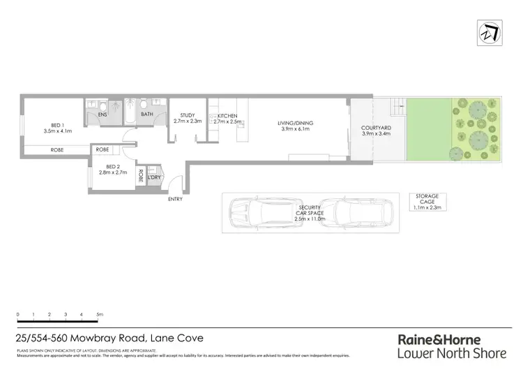 Floorplan of Homely apartment listing, 3/557 Mowbray Road, Lane Cove NSW 2066