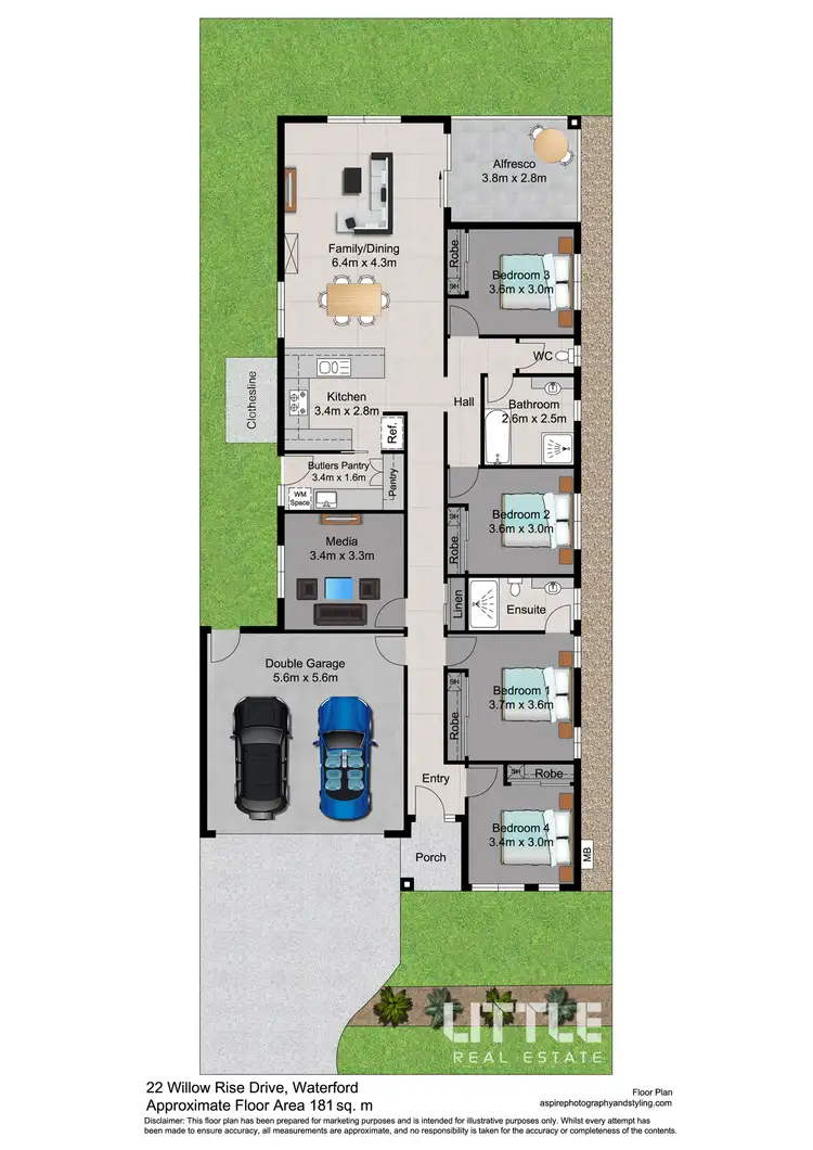 Floorplan of Homely house listing, 22 Willow Rise Drive, Waterford QLD 4133