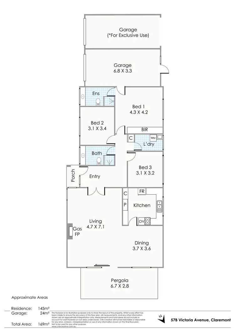 Floorplan of Homely house listing, 57B Victoria Avenue, Claremont WA 6010