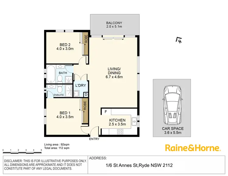 Floorplan of Homely apartment listing, 1/6 St Annes Street, Ryde NSW 2112
