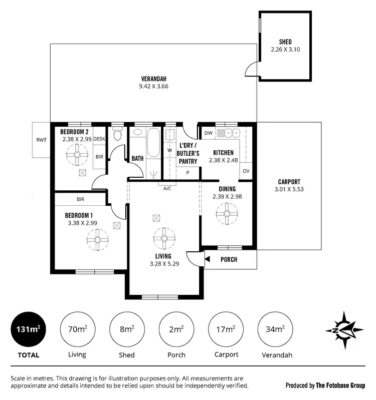 Floorplan of Homely unit listing, 13/32A McMahon Road, Morphett Vale SA 5162