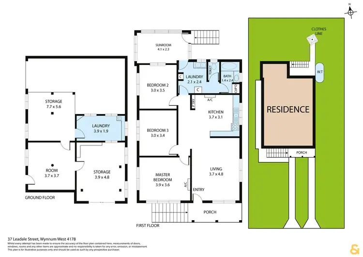 Floorplan of Homely house listing, 37 Leadale Street, Wynnum West QLD 4178