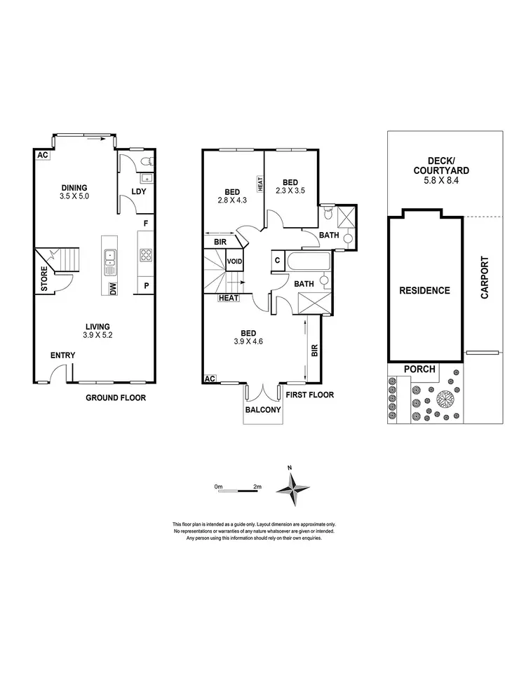 Floorplan of Homely townhouse listing, 105/38 Beaumonde Street, Coburg VIC 3058