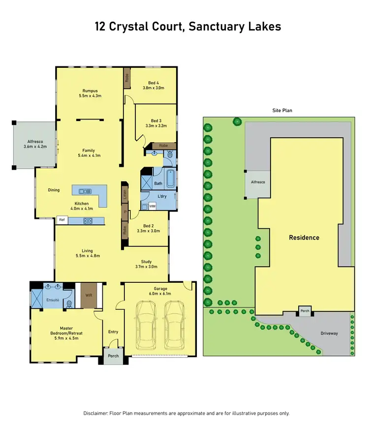 Floorplan of Homely house listing, 12 Crystal Court, Point Cook VIC 3030