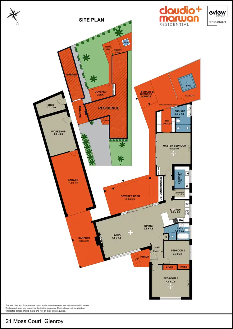 Floorplan of Homely house listing, 21 Moss Court, Glenroy VIC 3046