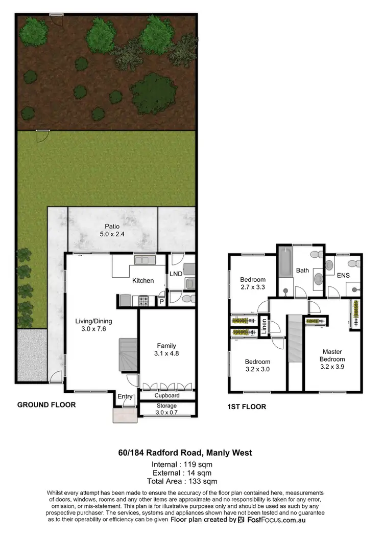 Floorplan of Homely townhouse listing, 60/184 Radford Road, Manly West QLD 4179