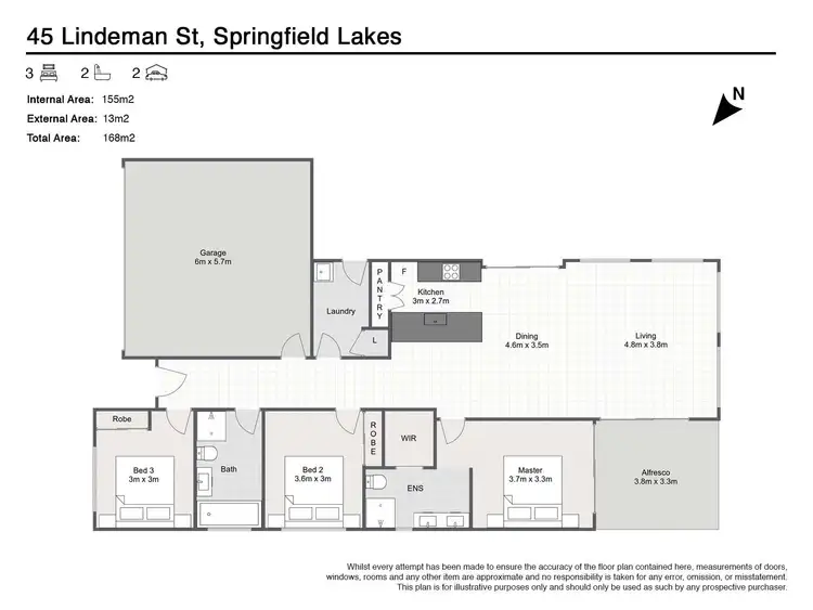 Floorplan of Homely house listing, 45 Lindeman Street, Springfield Lakes QLD 4300
