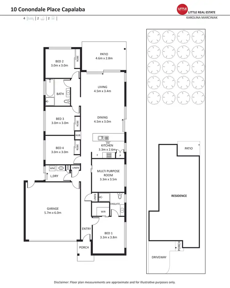 Floorplan of Homely house listing, 901/8 Conondale Place, Capalaba QLD 4157